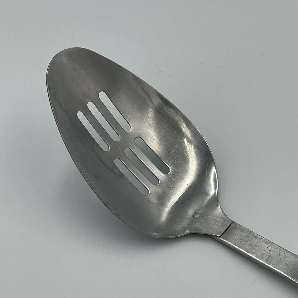 Best Results EKCO Stainless Slotted Kitchen Spoon Cooking Black Plastic Handle